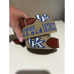 University of Kentucky Needlepoint Belt Mens Size Medium